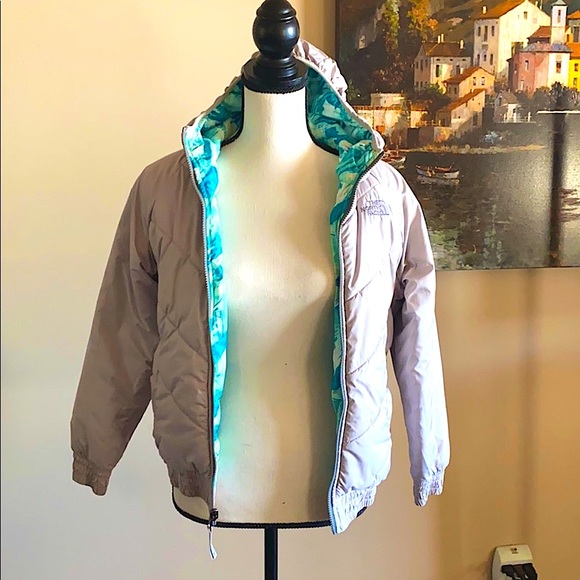 The North Face reversible jacket. Very cute and warm. - Picture 3 of 3